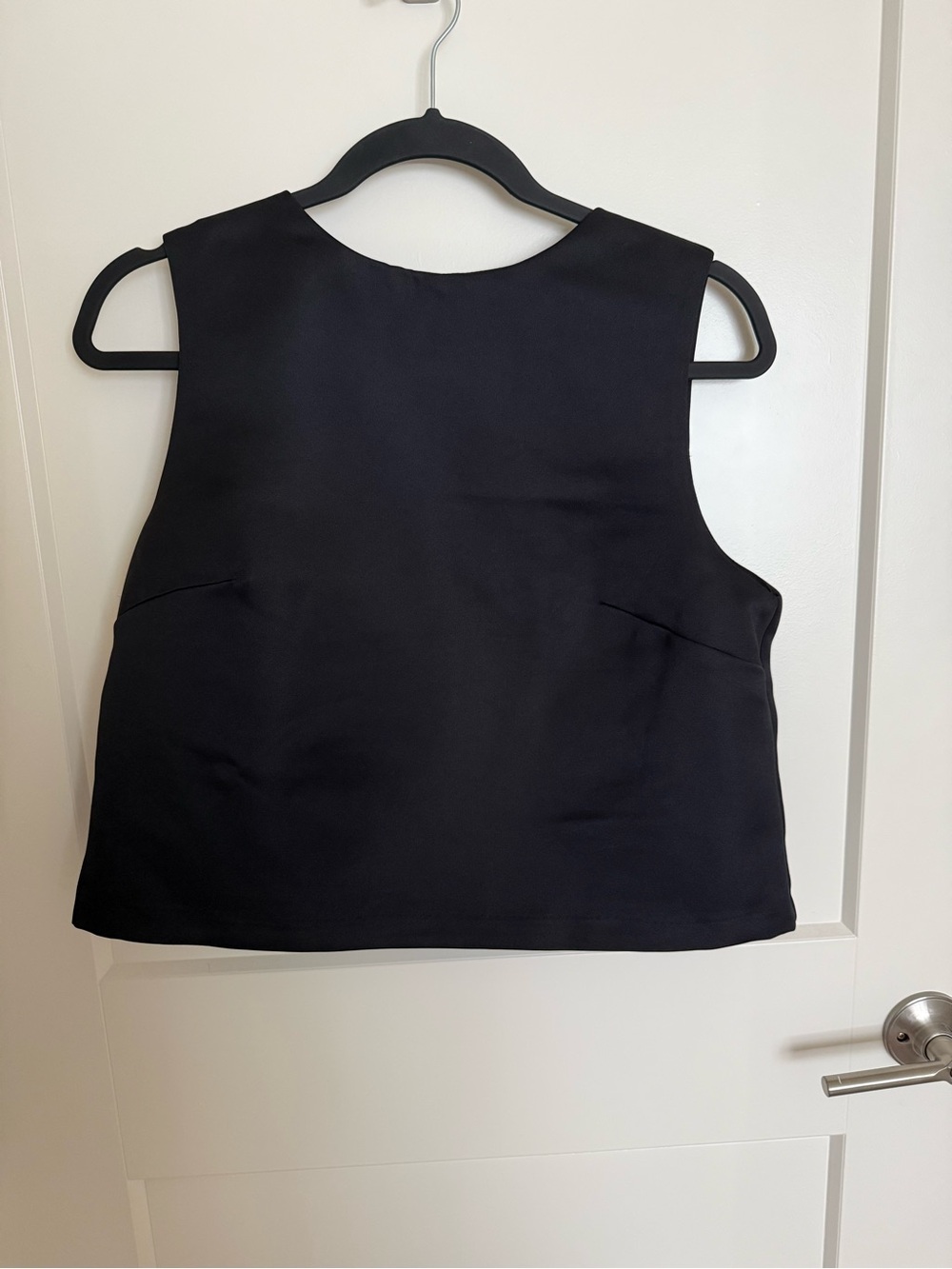 NWT Classic Black Sleeveless Blouse